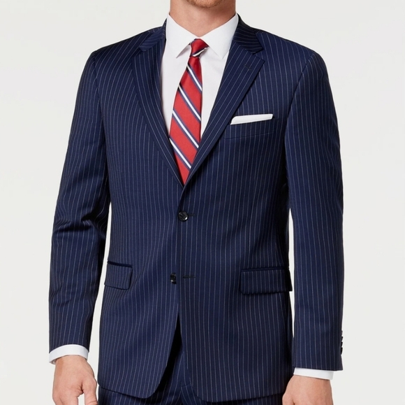 Tommy Hilfiger Other - NWT Men's Tommy Hilfiger Adams Navy Pinstripe Slim-fit Blazer